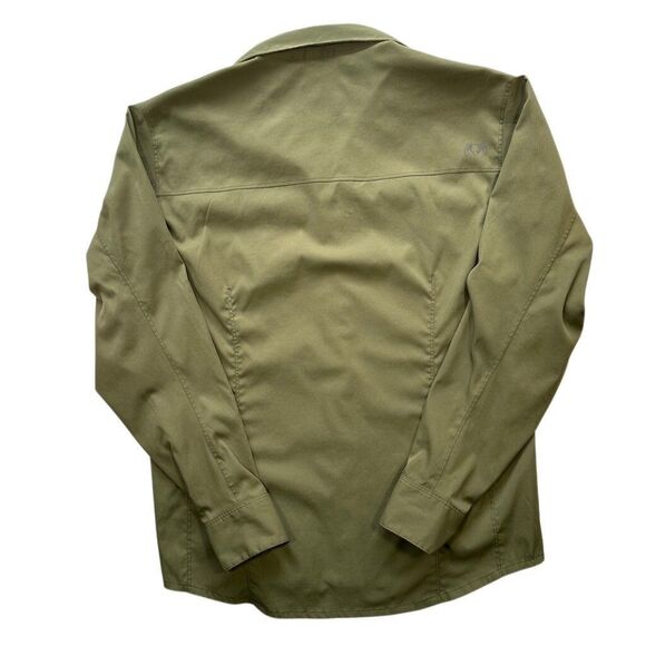 KUIU Antero Wicking Makspec Toray Green Long Sleeve Button Down Shirt Size M - Picture 2 of 7